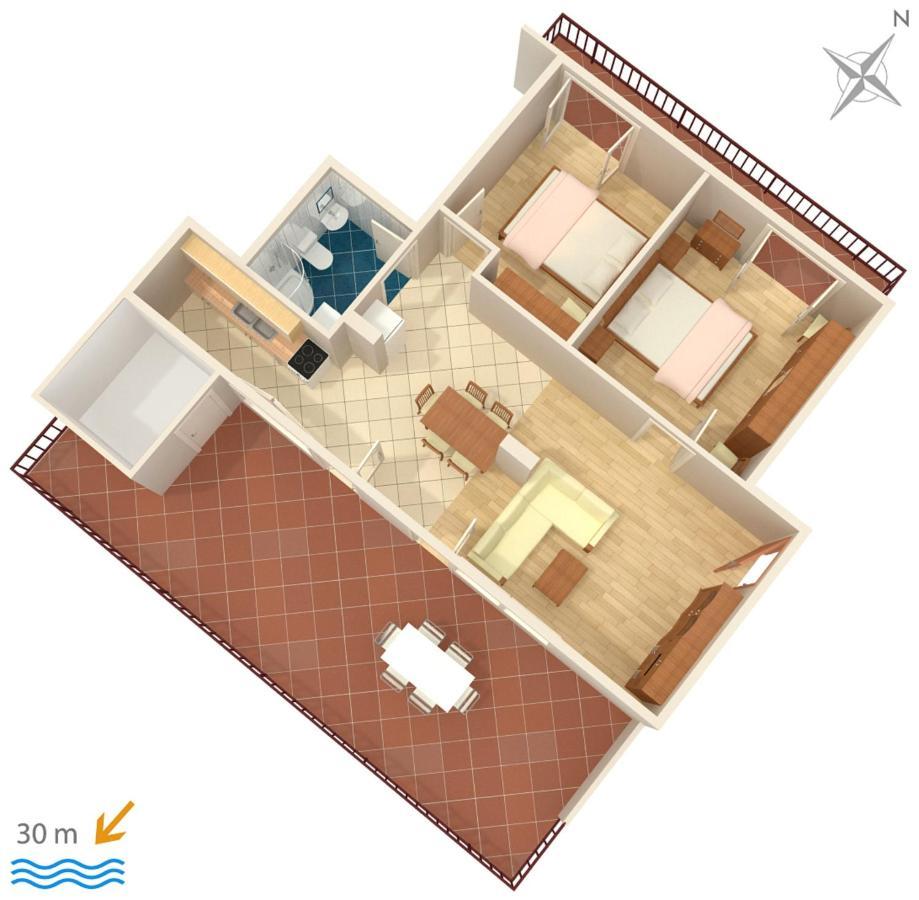 Apartments By The Sea Igrane, Makarska - 311 Ngoại thất bức ảnh